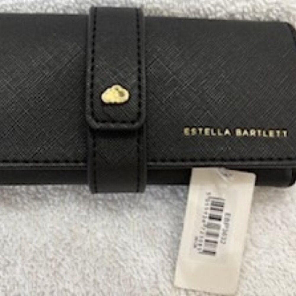 Estella Bartlett small black jewelry storage/travel roll NWT